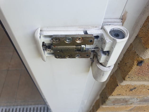 If your door is difficult to open/close then it could be caused by a broken hinge as shown here.